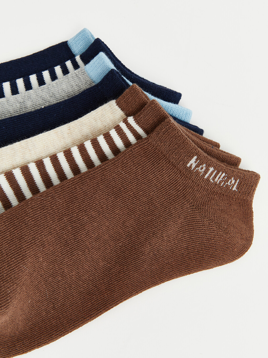 Striped Boys' Trainer Sock 7 Pack-8