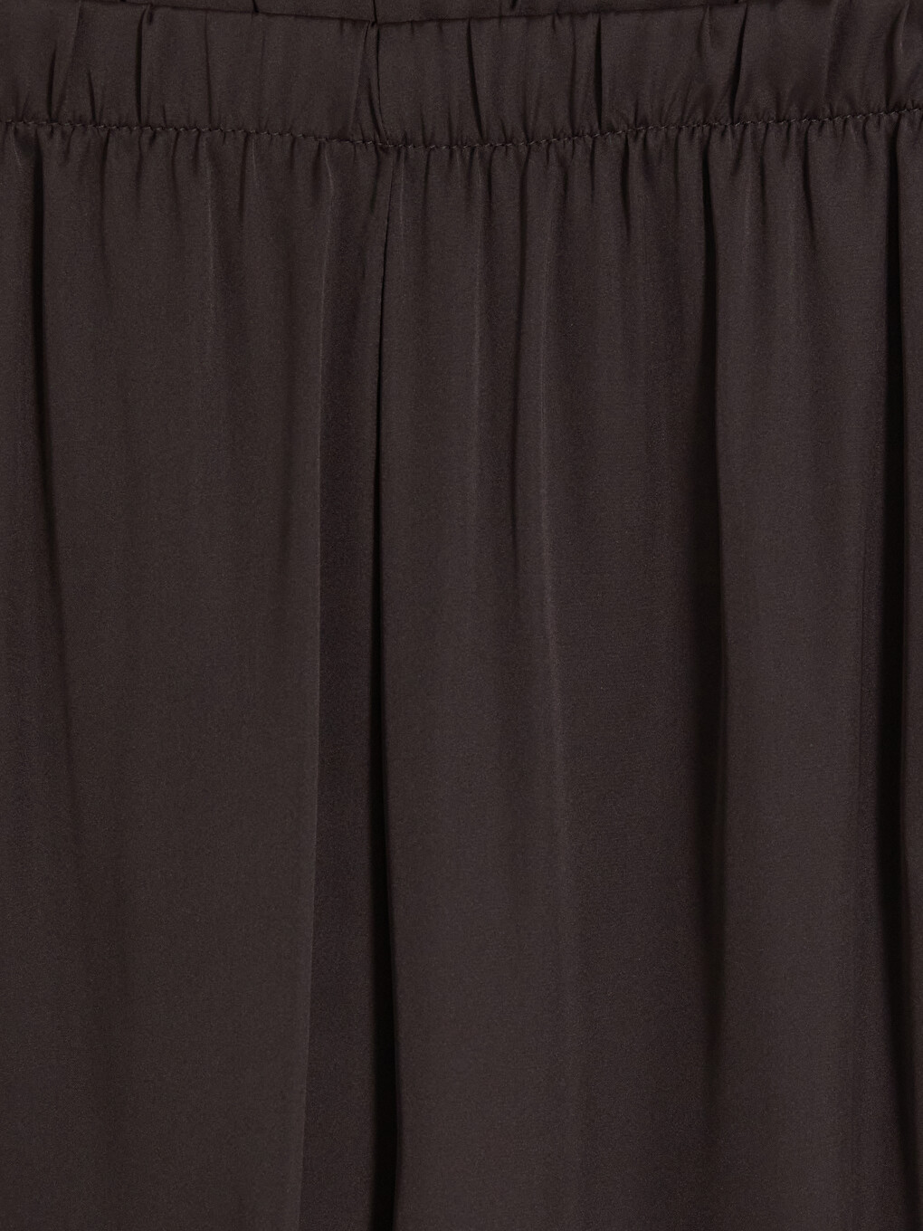 Kahverengi Gömlek Yaka Saten Kadın Pijama Takım-3