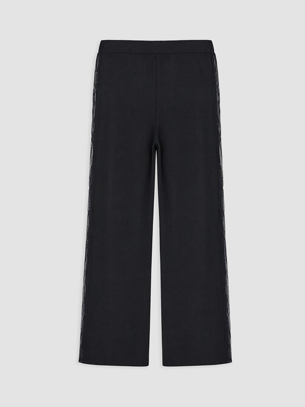 Siyah V Yaka Dantel Detaylı Kadın Pijama Takımı-8