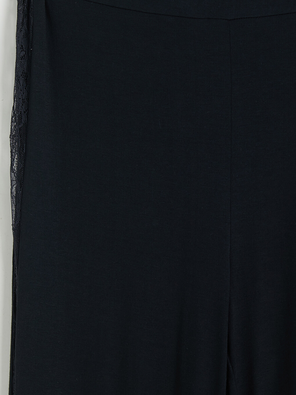 Siyah V Yaka Dantel Detaylı Kadın Pijama Takımı-11