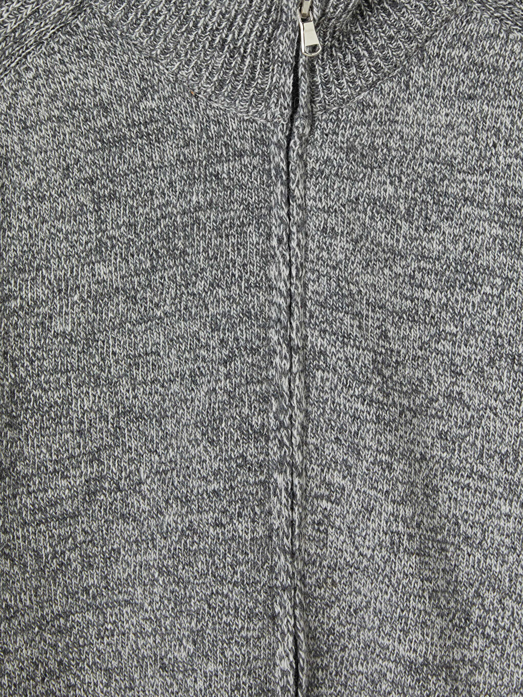 Regular Fit Stand Collar Men's Knitwear Cardigan-1