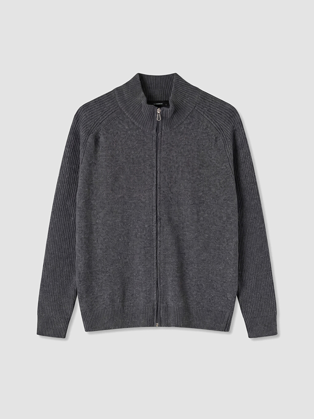 Кардиган Regular Fit С Стойкой Для Мужчин Из Трикотажа-3
