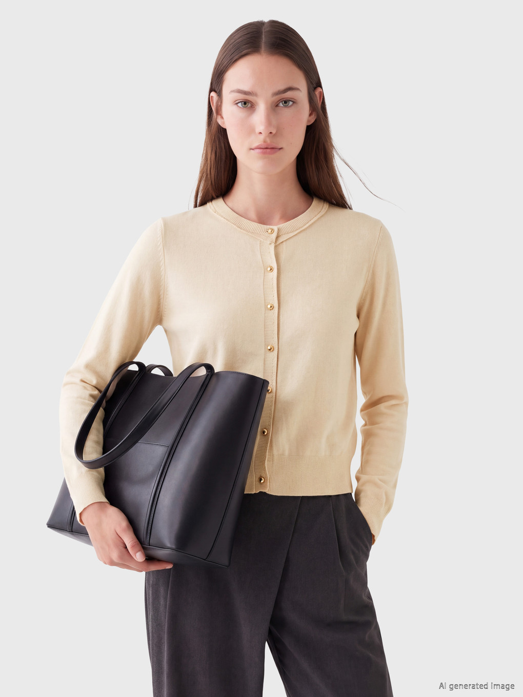 Woman Ecru Cardigan