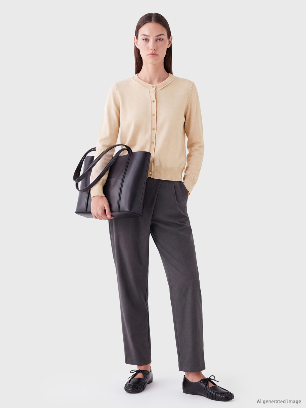 Woman Ecru Cardigan-1