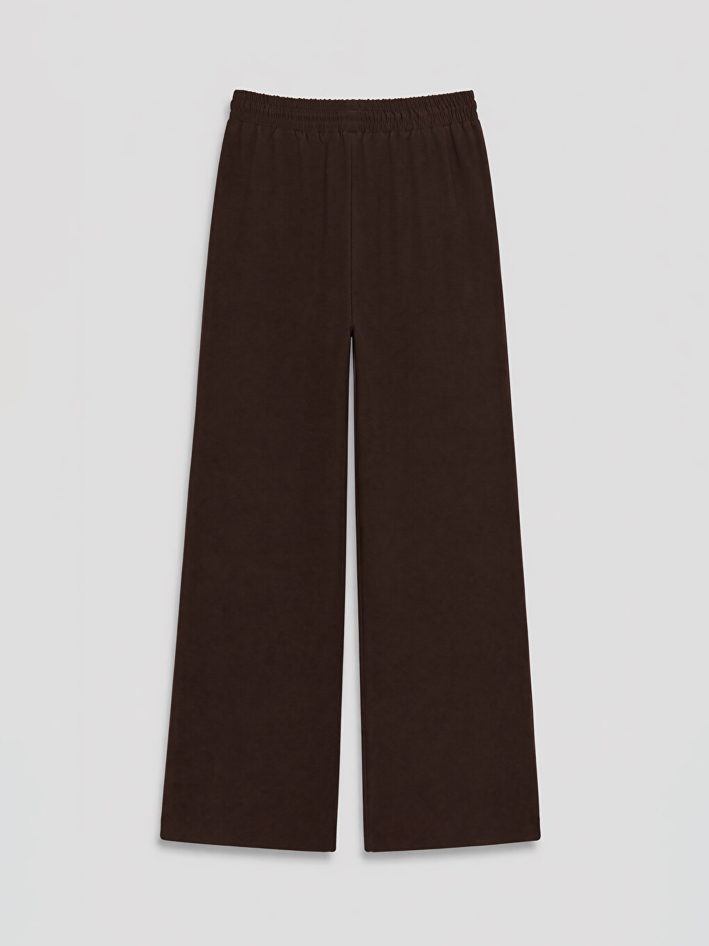 Elastic Waist Wide Leg Women's Trousers-5