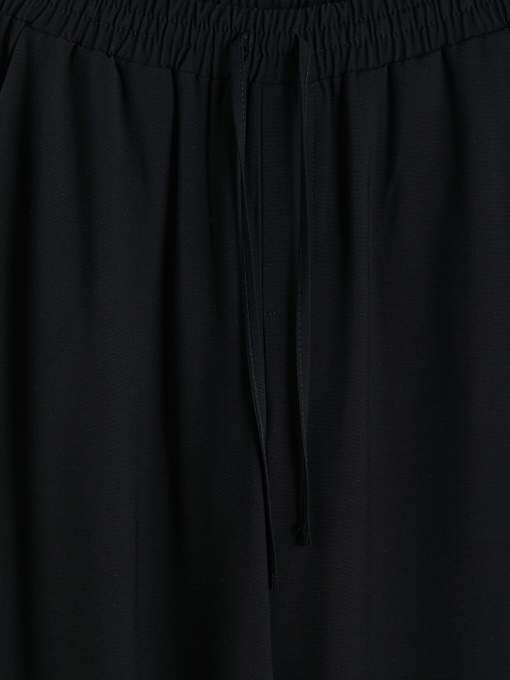 Elastic Waist Wide Leg Women's Trousers-5
