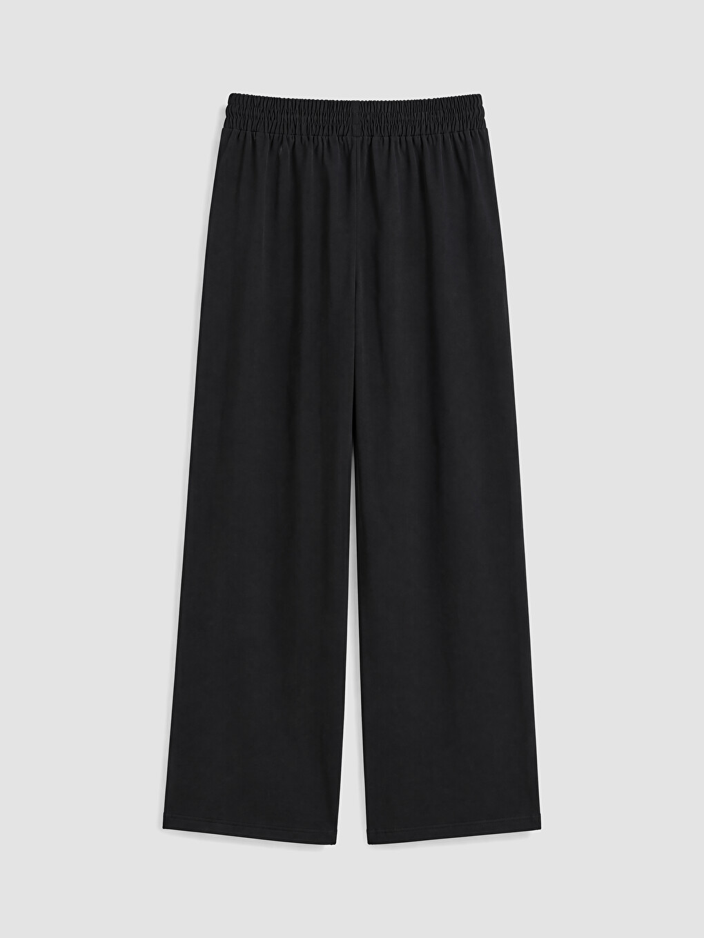 Elastic Waist Wide Leg Women's Trousers-6