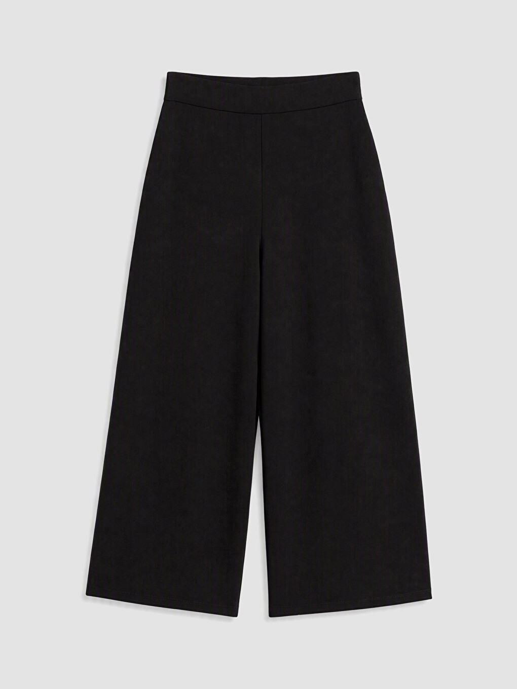 Siyah Loose Fit Geniş Paça Kadın Pantolon