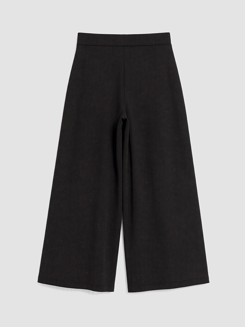 Siyah Loose Fit Geniş Paça Kadın Pantolon-2