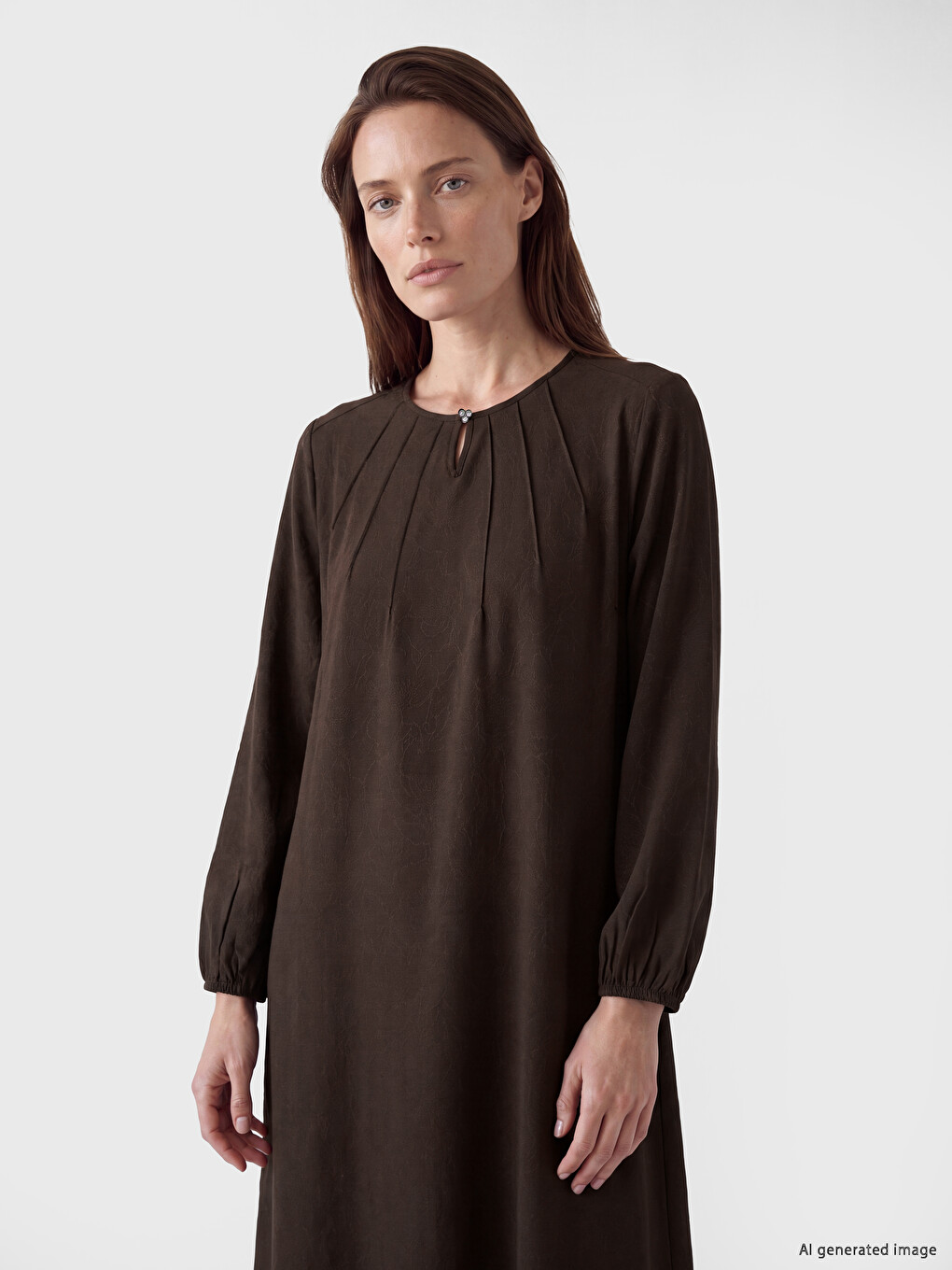 Guler Rotund Cu Model Rochie A-line-1