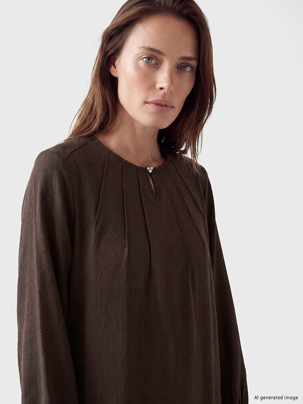 Guler Rotund Cu Model Rochie A-line-2