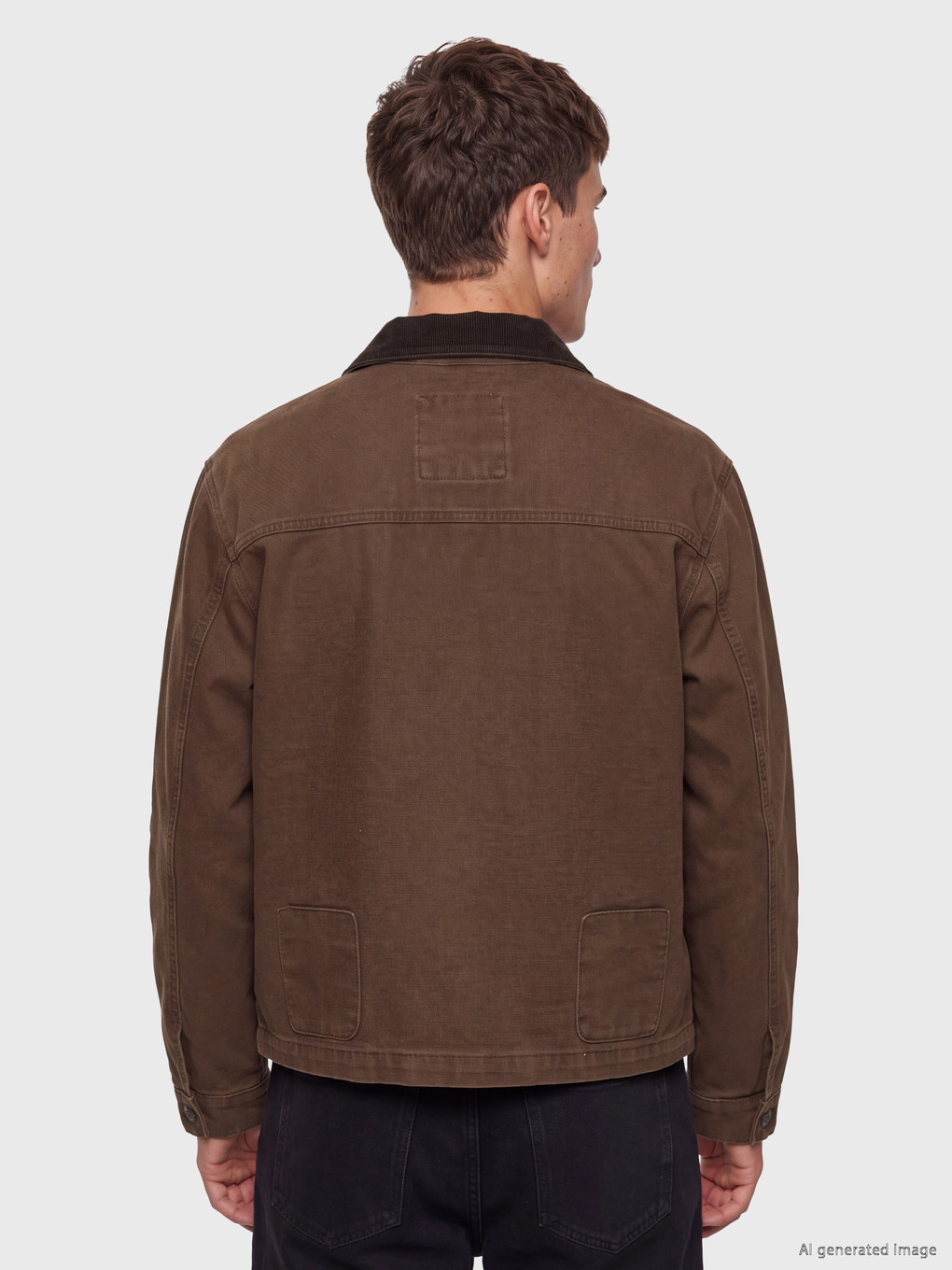 Loose Fit Men's Jean Coat-3