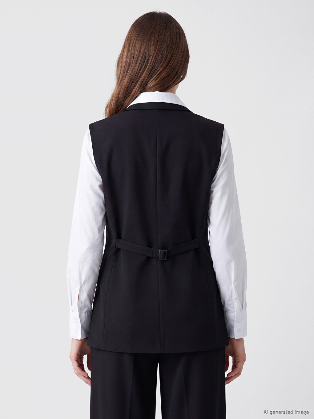 Jacket Collar Women's Classic Waistcoat-5