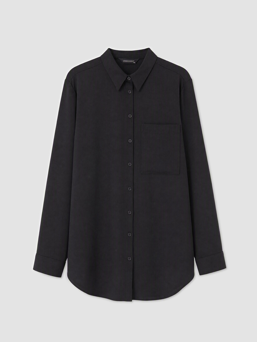 Woman Black Shirt Tunic
