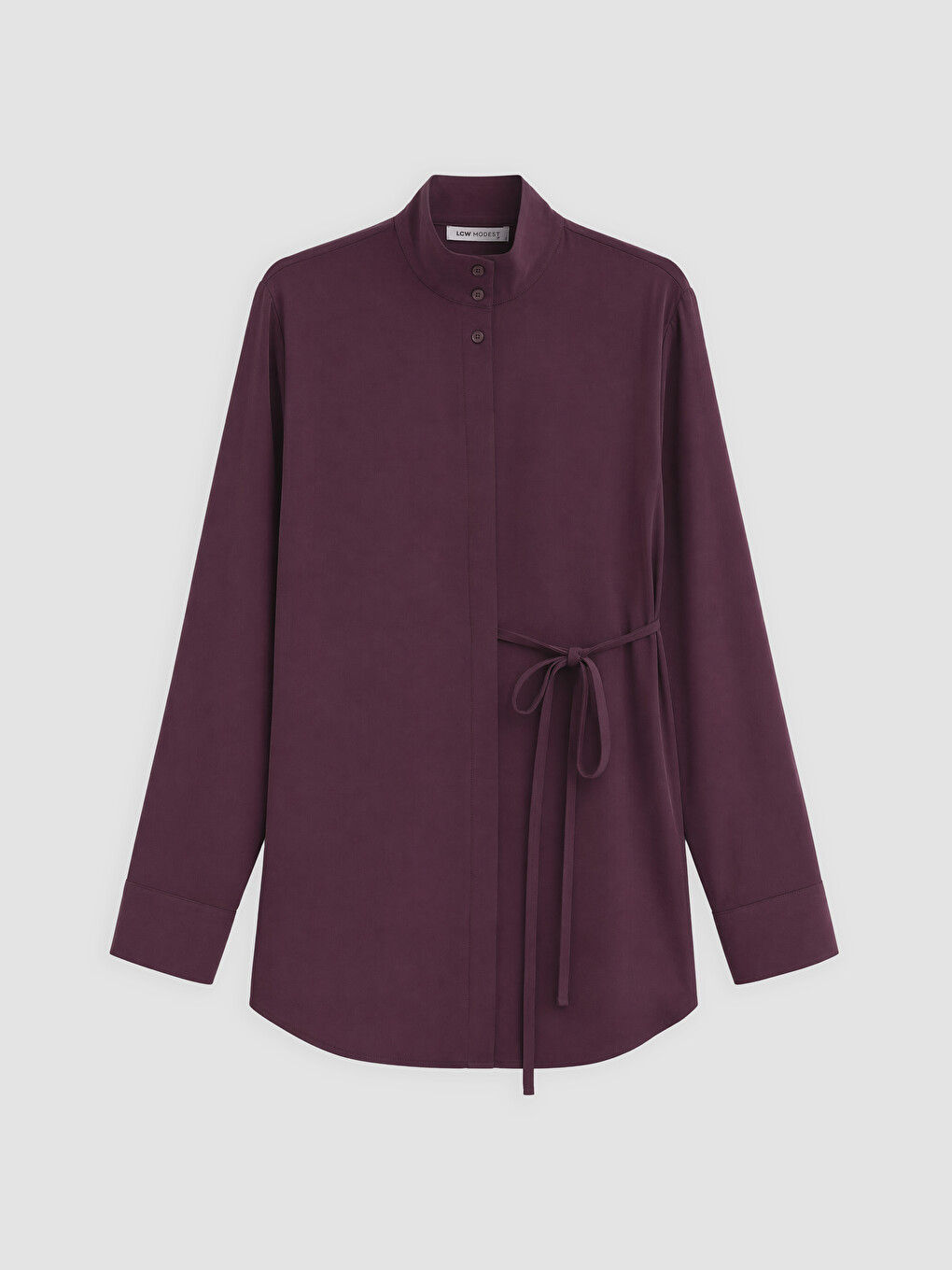 Woman Bordeaux Shirt Tunic-4