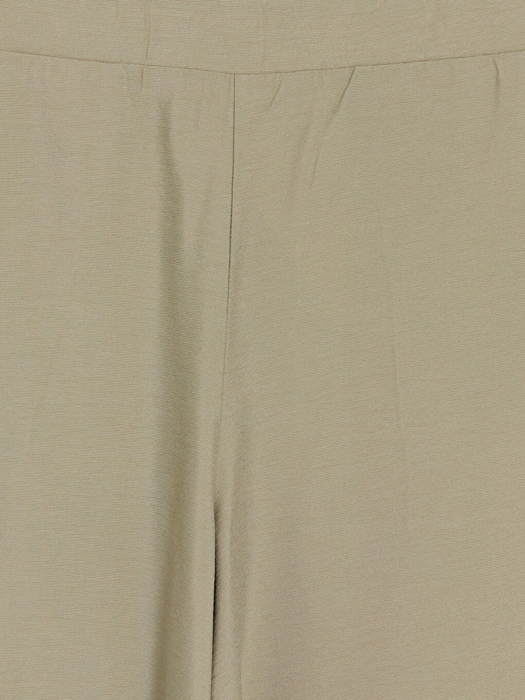 Haki Beli Lastikli Geniş Paça Kadın Pantolon-5