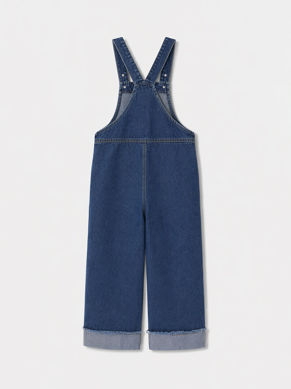 Embroidered Girls' Jean Dungarees-1