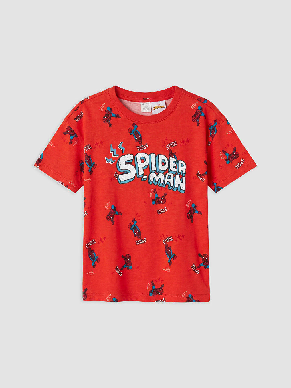 Kırmızı Spider-man Baskılı Erkek Çocuk Şortlu Pijama Takımı-1