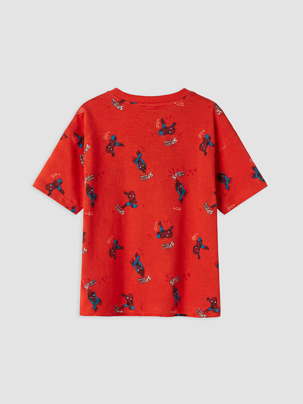 Kırmızı Spider-man Baskılı Erkek Çocuk Şortlu Pijama Takımı-2