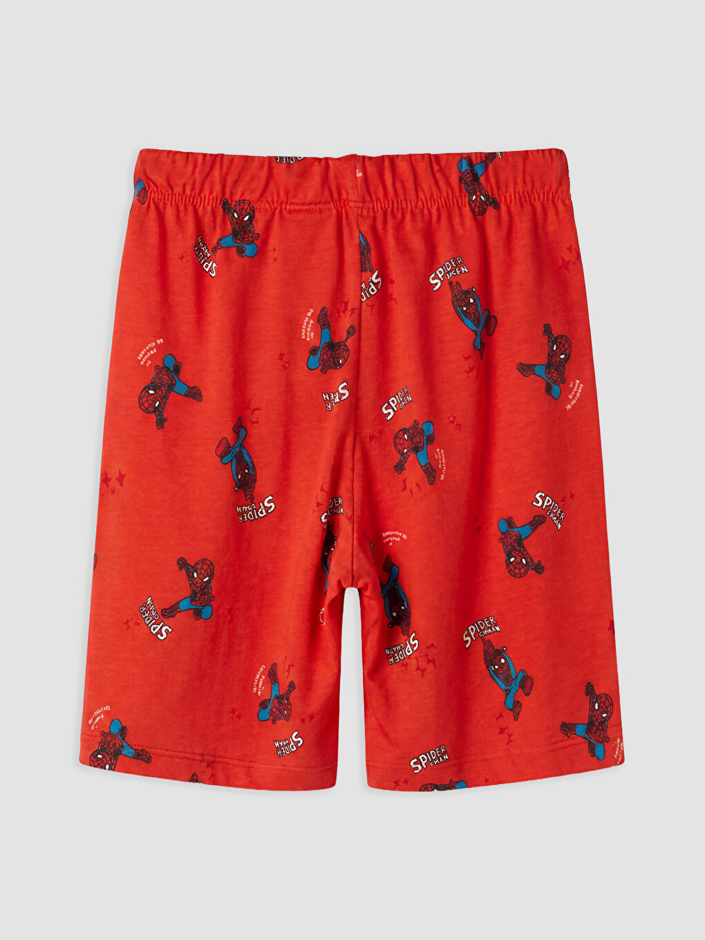 Kırmızı Spider-man Baskılı Erkek Çocuk Şortlu Pijama Takımı-4