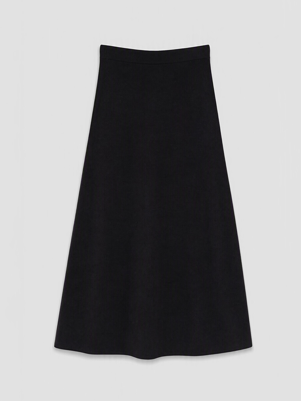 Elastic Waist A Cut Knitwear Skirt-5