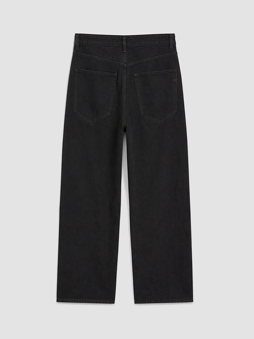 Siyah Super Baggy Fit Erkek Jean Pantolon-5