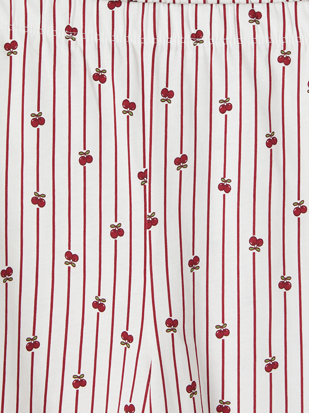 Ekru Bisiklet Yaka Nakışlı Kadın Şortlu Pijama Takımı-7
