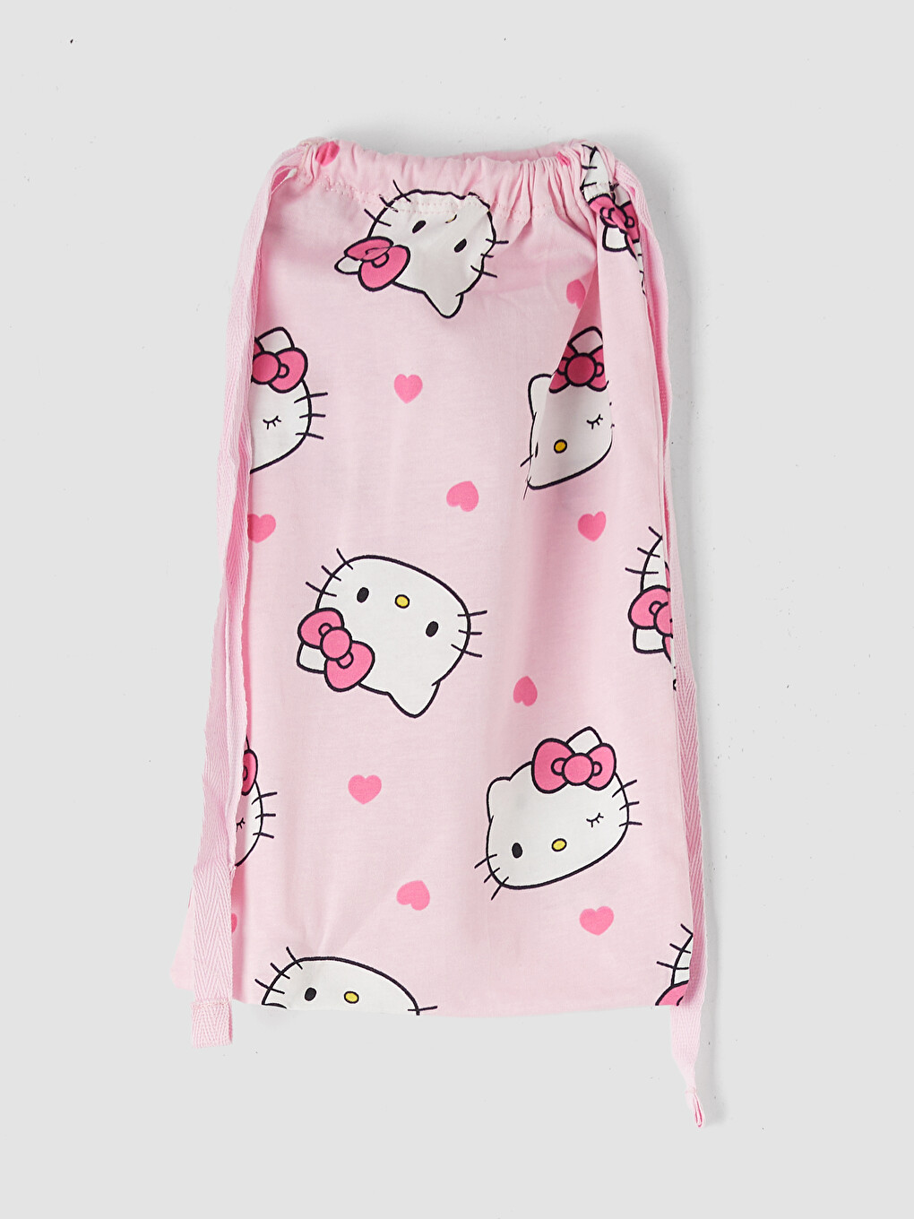 Pembe Hello Kitty Baskılı Kadın Şortlu Pijama Takımı-7