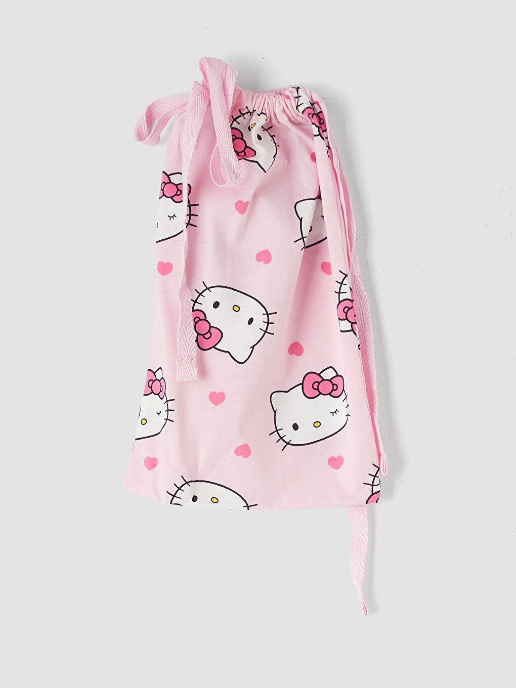 Pembe Hello Kitty Baskılı Kadın Şortlu Pijama Takımı-8