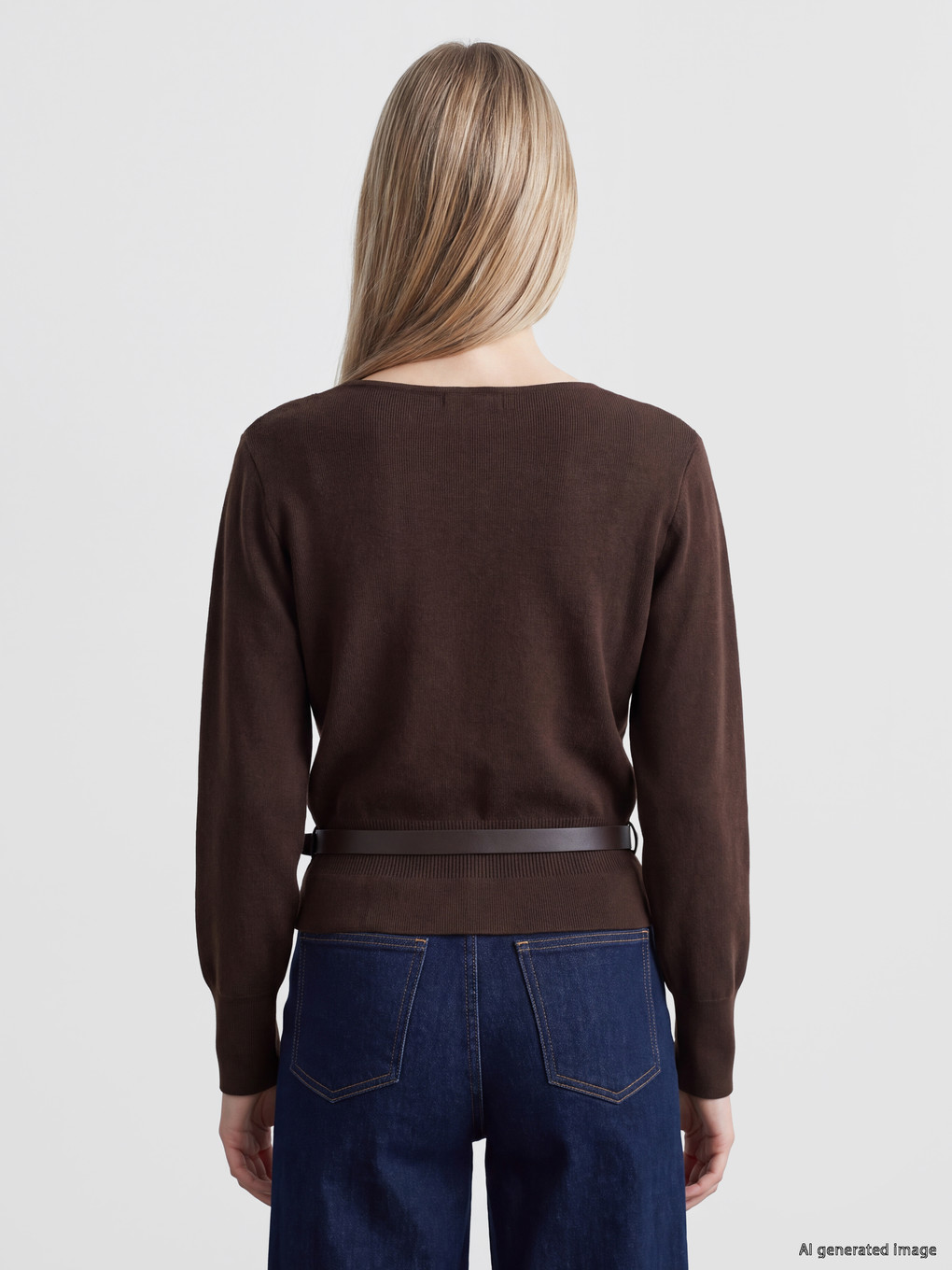 Woman Brown Sweater-3