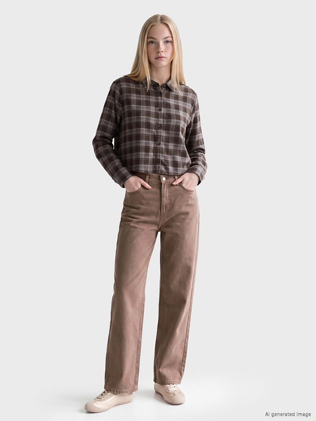 Plaid Oversize Women's Lumberjack Shirt-1