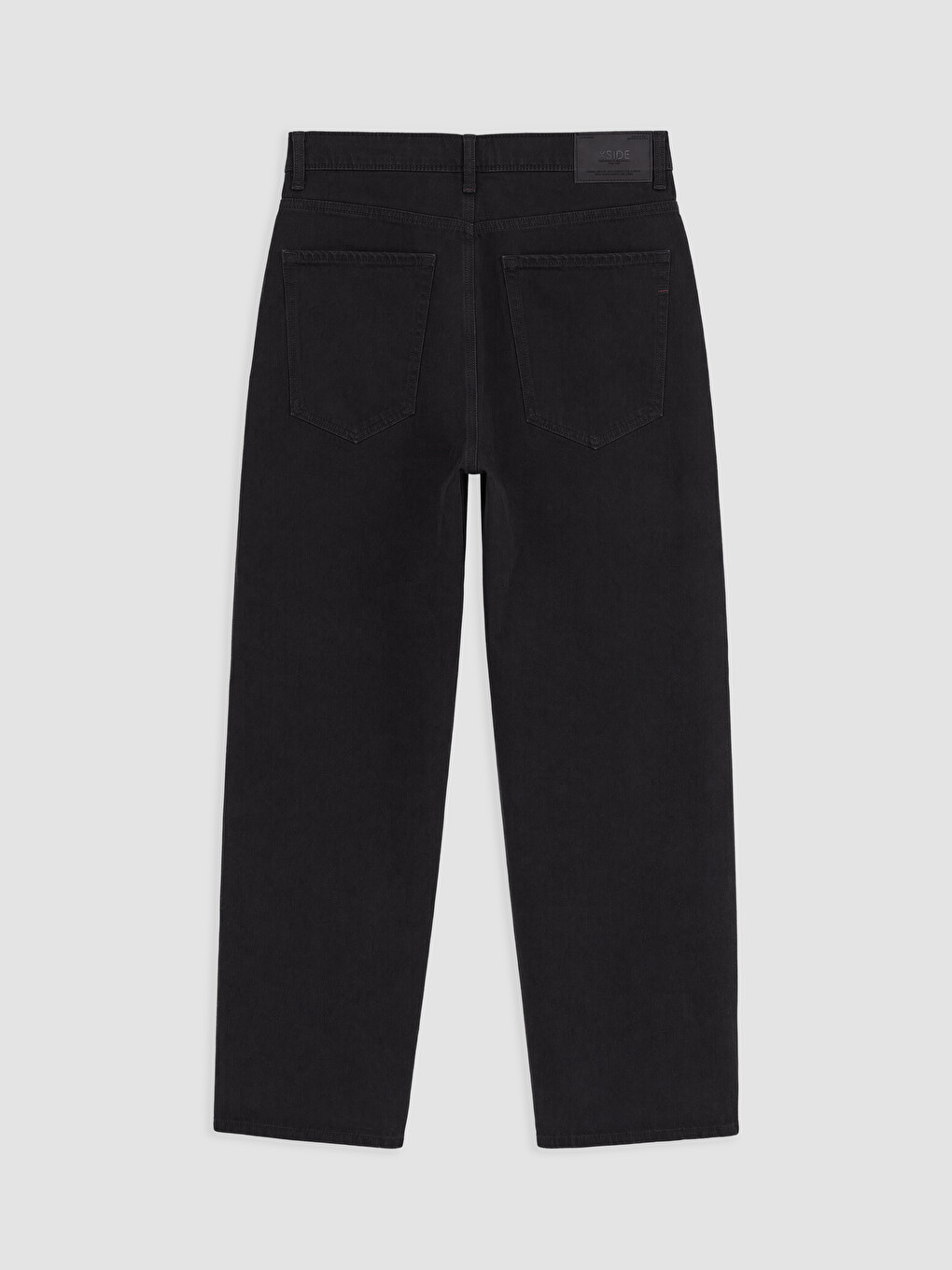Siyah Süper Baggy Fit Erkek Jean Pantolon-5