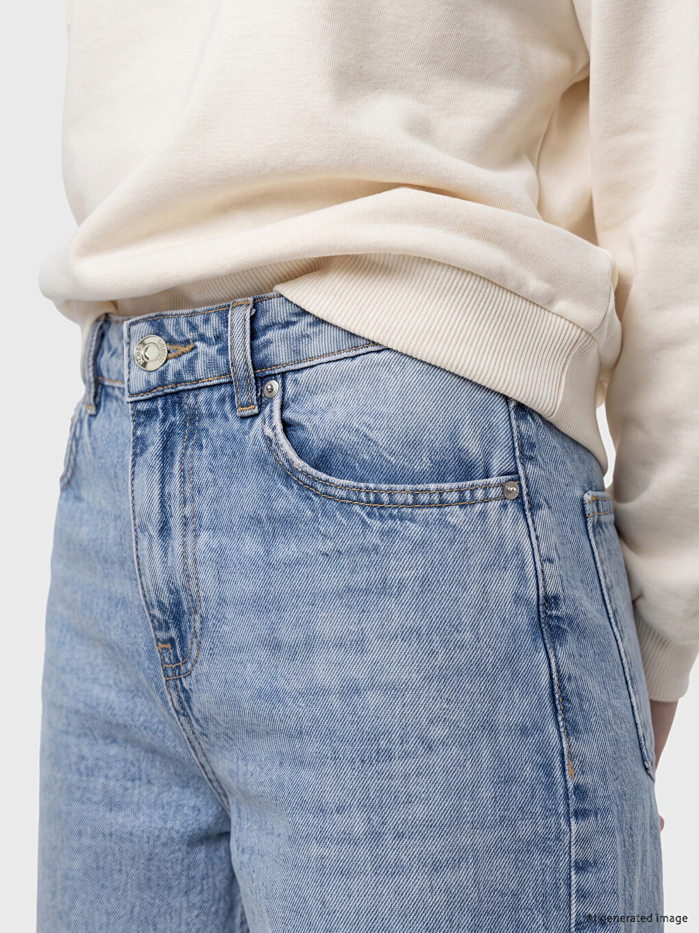 Straight Fit Women's Jeans-2