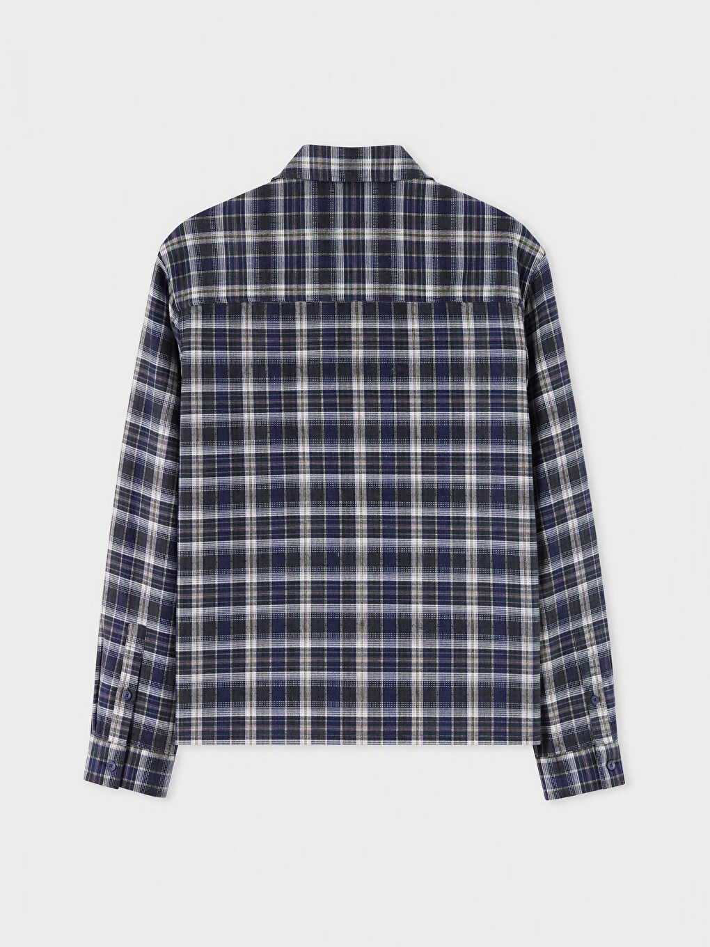 Regular Fit Plaid Men's Shirt Jacket-1