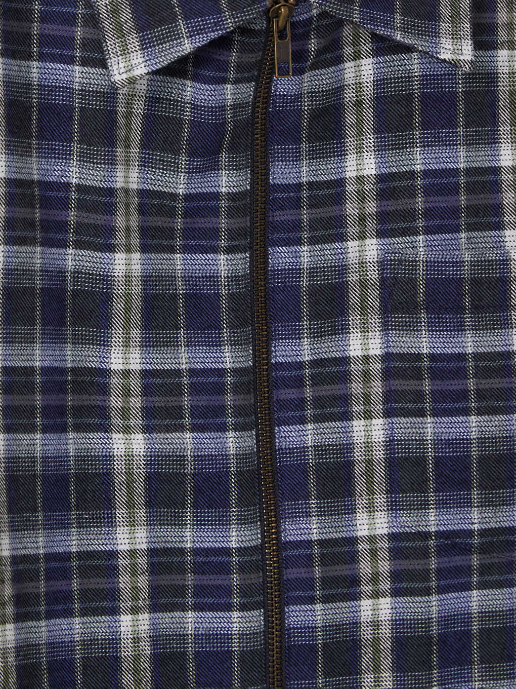 Regular Fit Plaid Men's Shirt Jacket-2