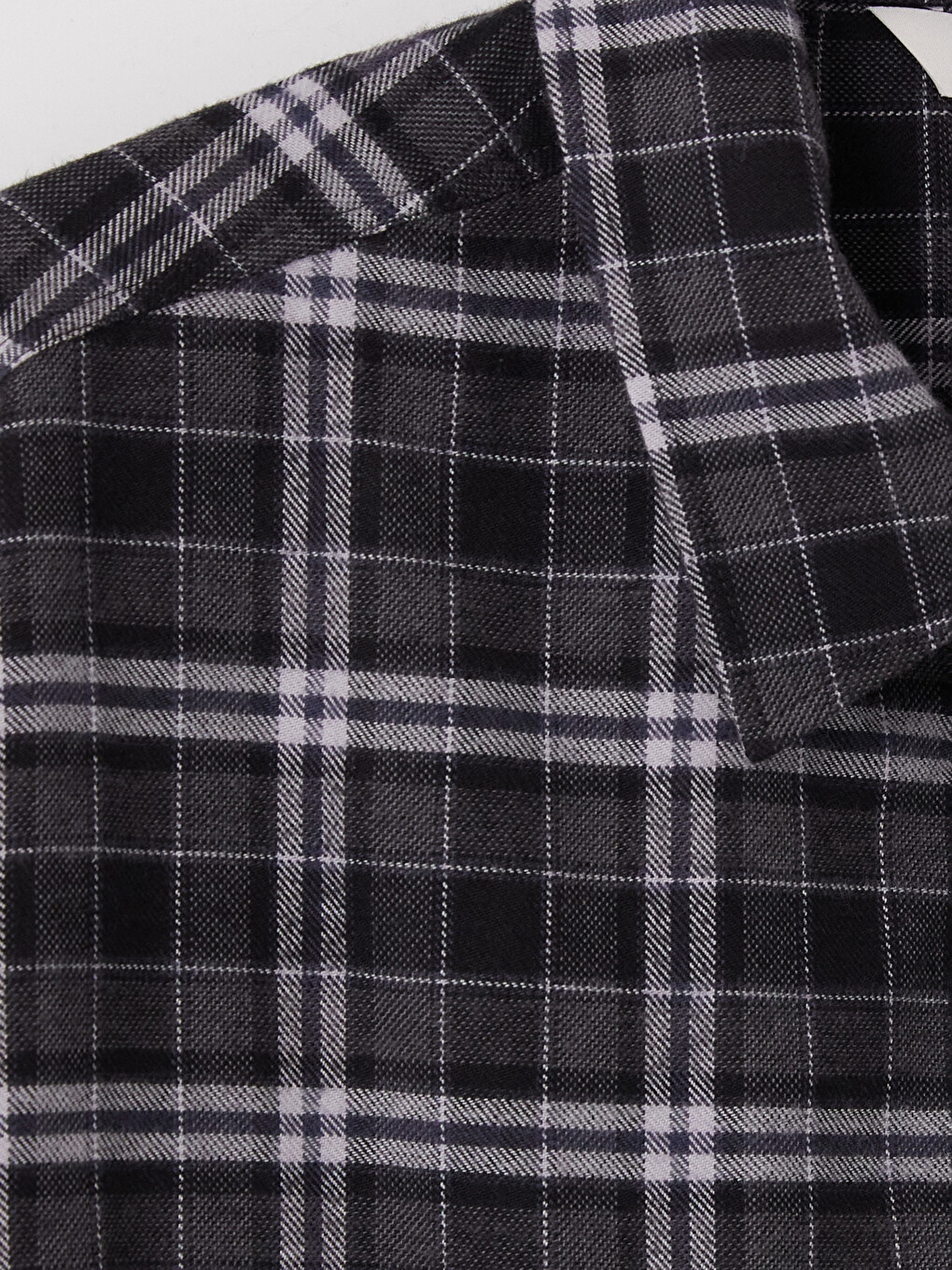 Plaid Gabardine Men's Shirt Jacket-2