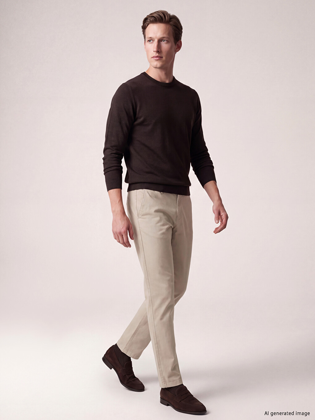 Regular Fit Gabardine Men's Trousers