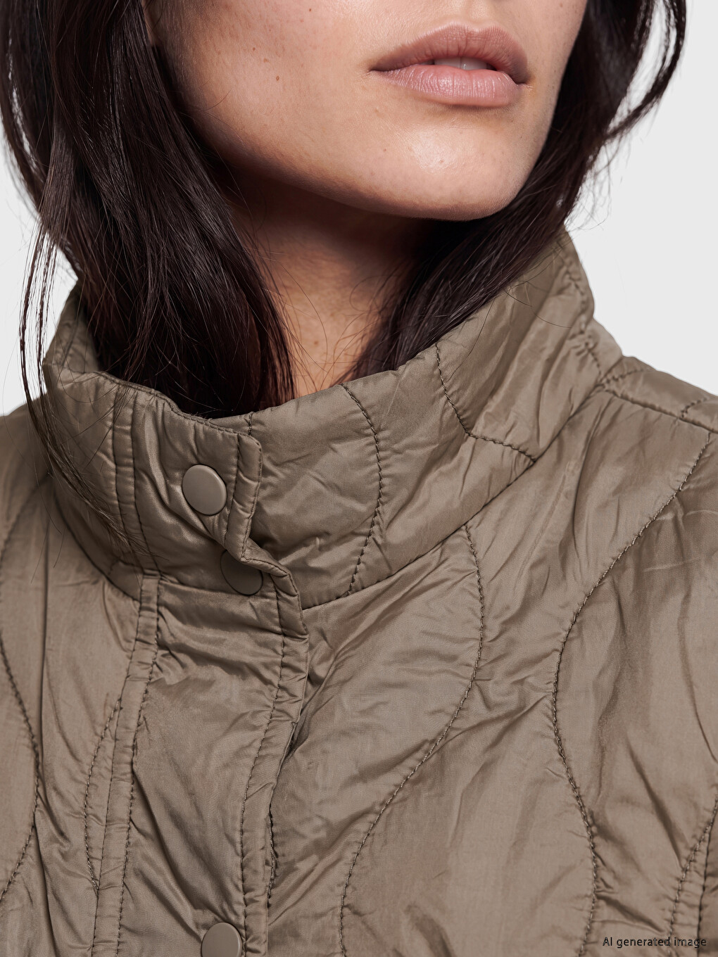 Quilted Oversize Women's Puffer Gilet-2