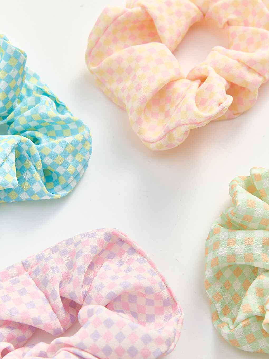 Patterned Scrunchie Women Clip 4-packs-1