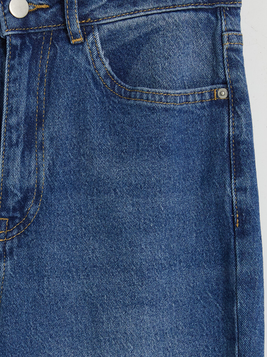 İndigo Straight Fit Kadın Jean Pantolon-5