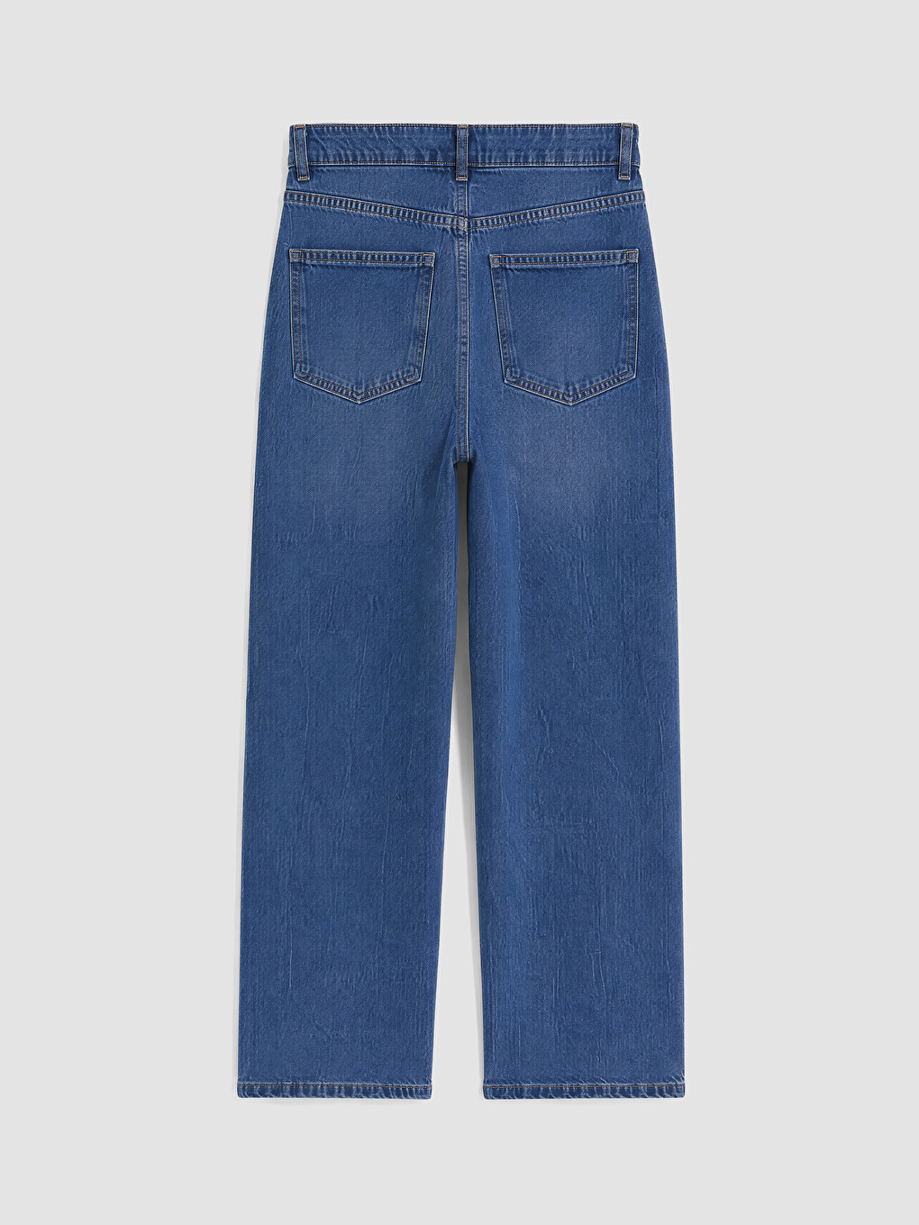 İndigo Straight Fit Kadın Jean Pantolon-6