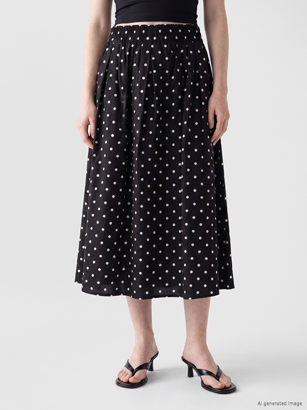 Woman Black Skirt-1