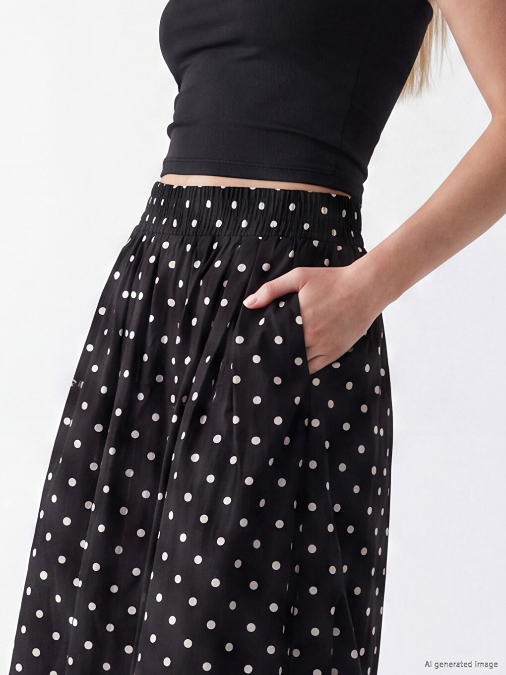 Woman Black Skirt-2