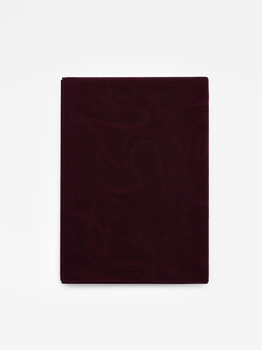 Bordo Zincir Desenli Kadın Şal-1
