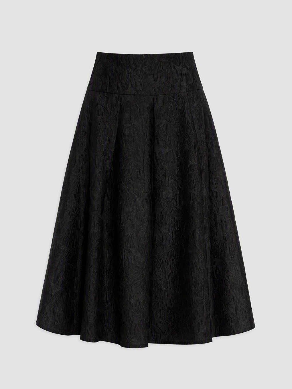 Zippered A Cut Flared Skirt-4