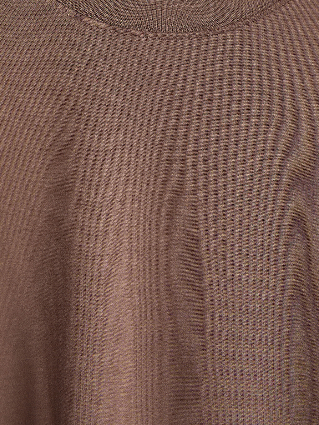 Kahverengi Soft Touch Oversize Kadın Sweatshirt-1