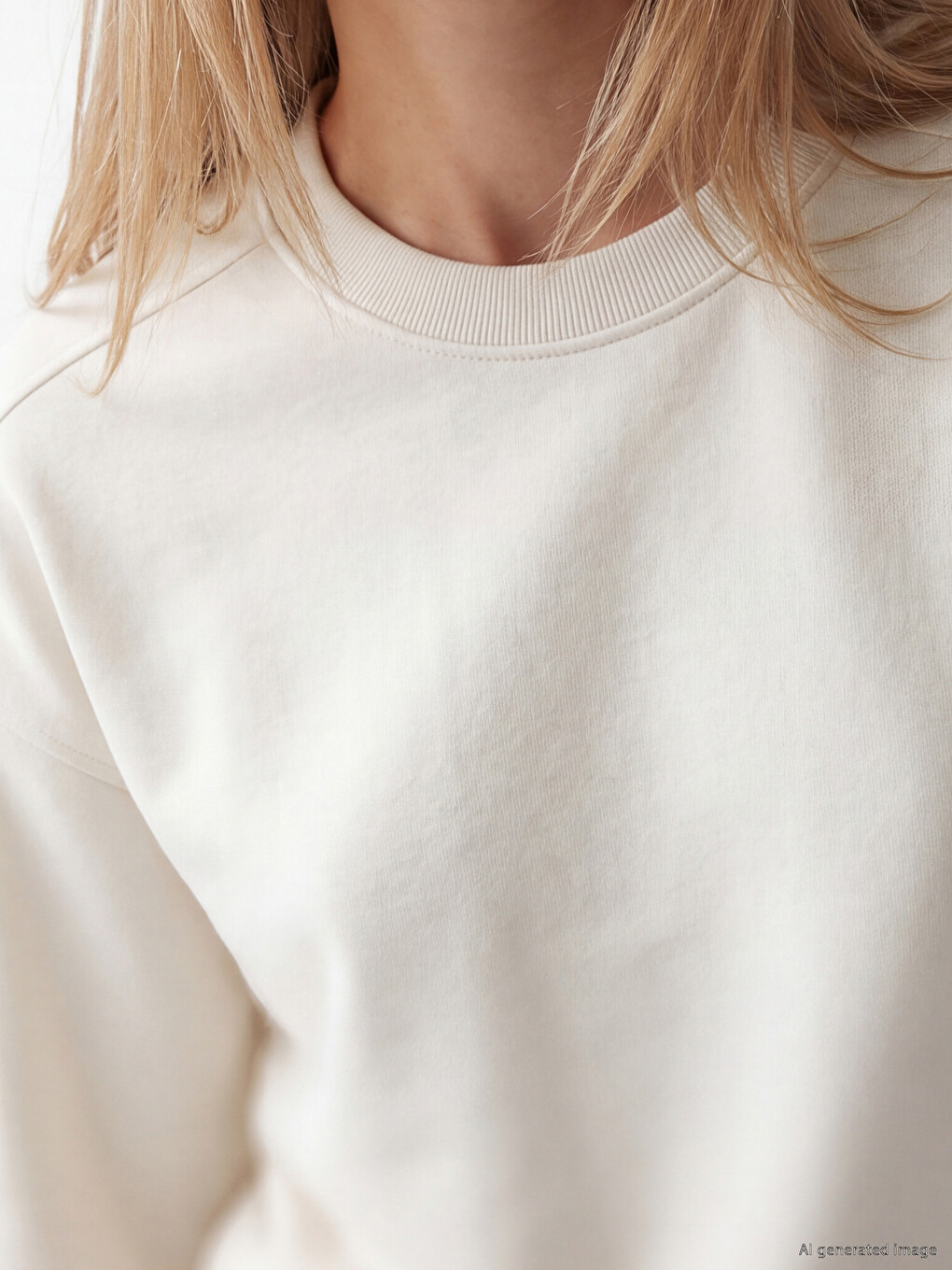 Gri Soft Touch Oversize Kadın Sweatshirt-2