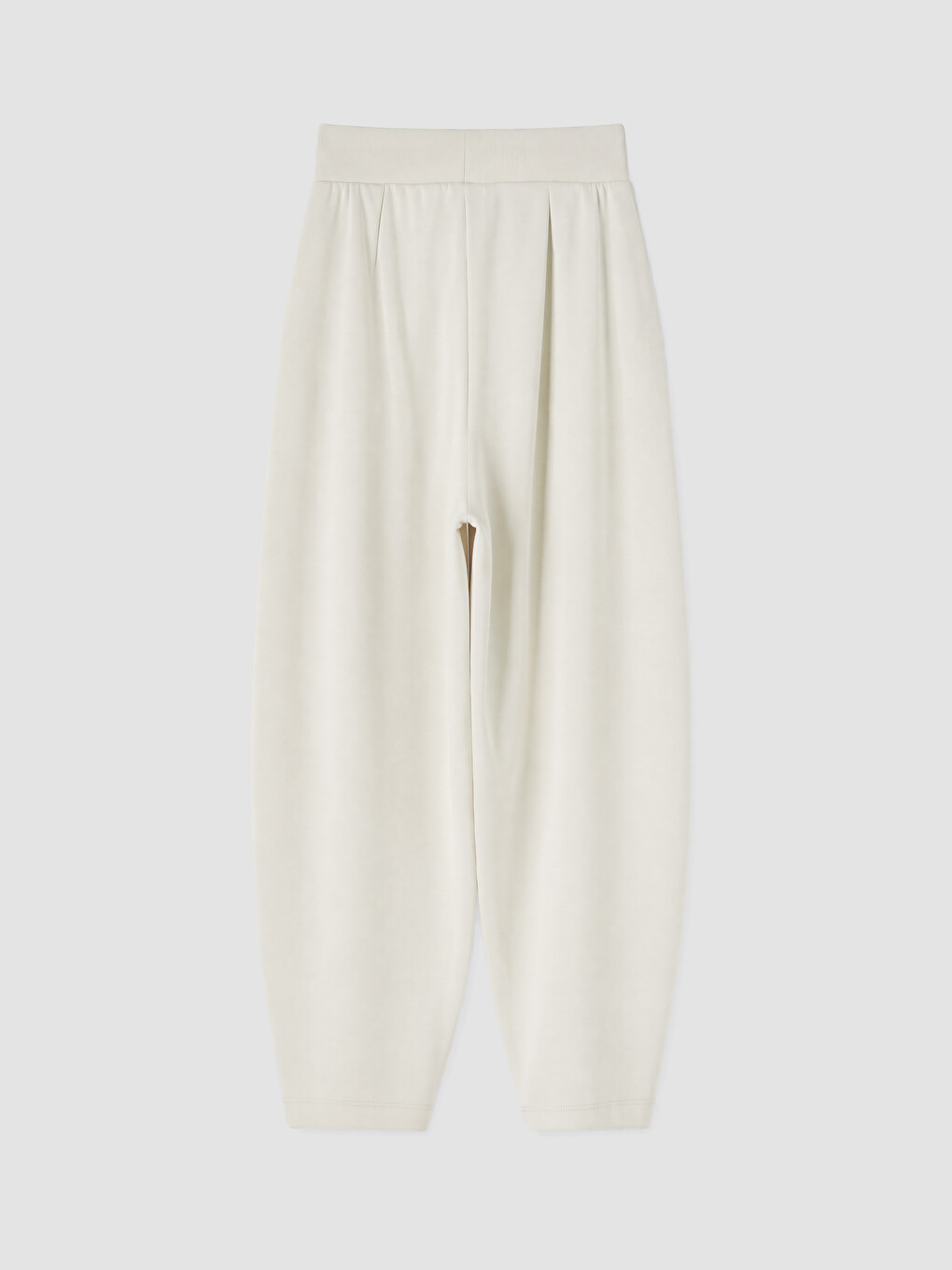 Bej Beli Lastikli Soft Touch Kadın Pantolon-2