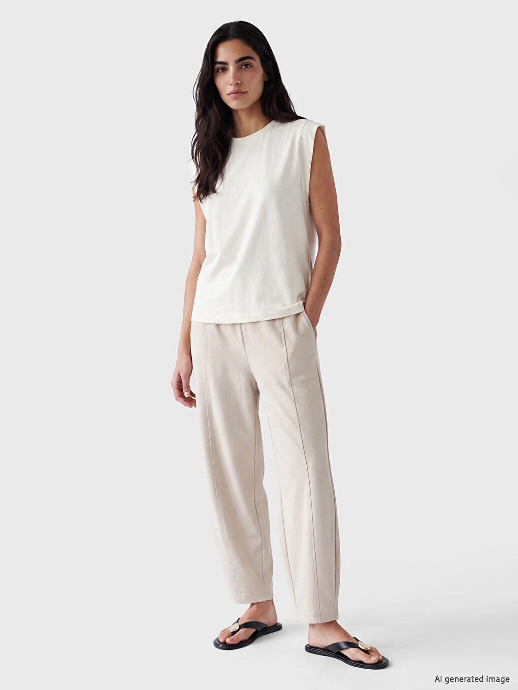 Elastic Waist Soft Touch Women's Trousers