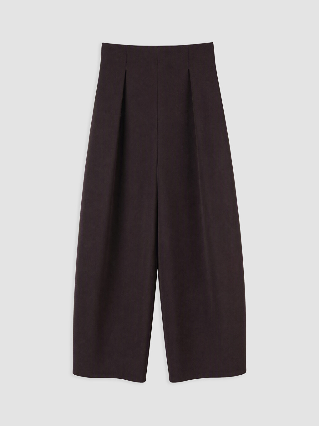 Mürdüm Yüksek Bel Geniş Paça Kadın Pantolon-4